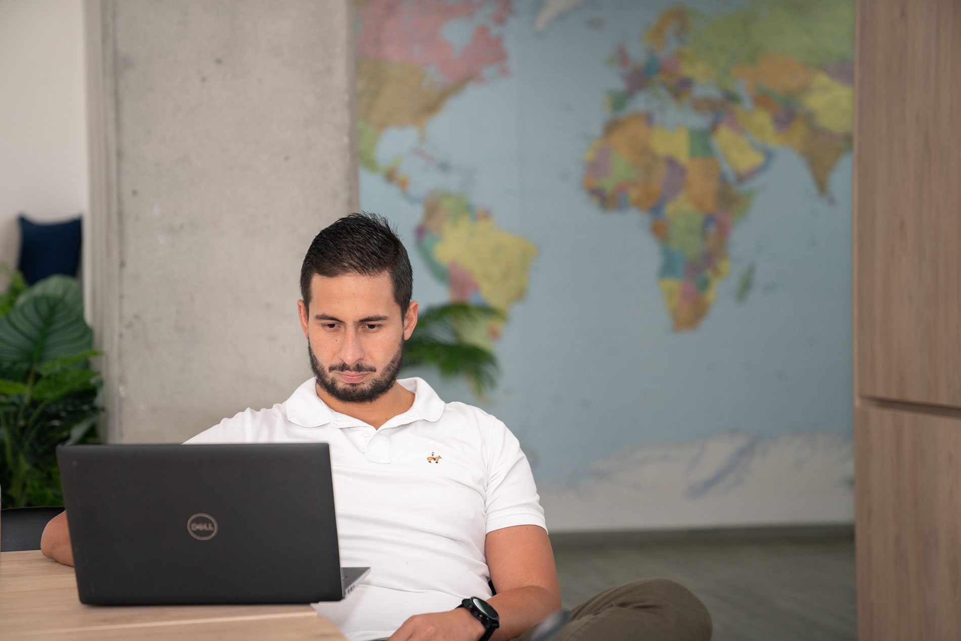 Regulatory compliance expert analyzing global policy updates on computer